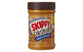 Skippy Natural Super Chunk Peanut Butter Spread Extra Crunchy  Plastic Jar  425 grams